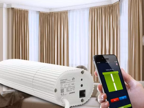 Elektrisches motorisiertes Vorhangschienen-Automatisierungssystem für Fenster